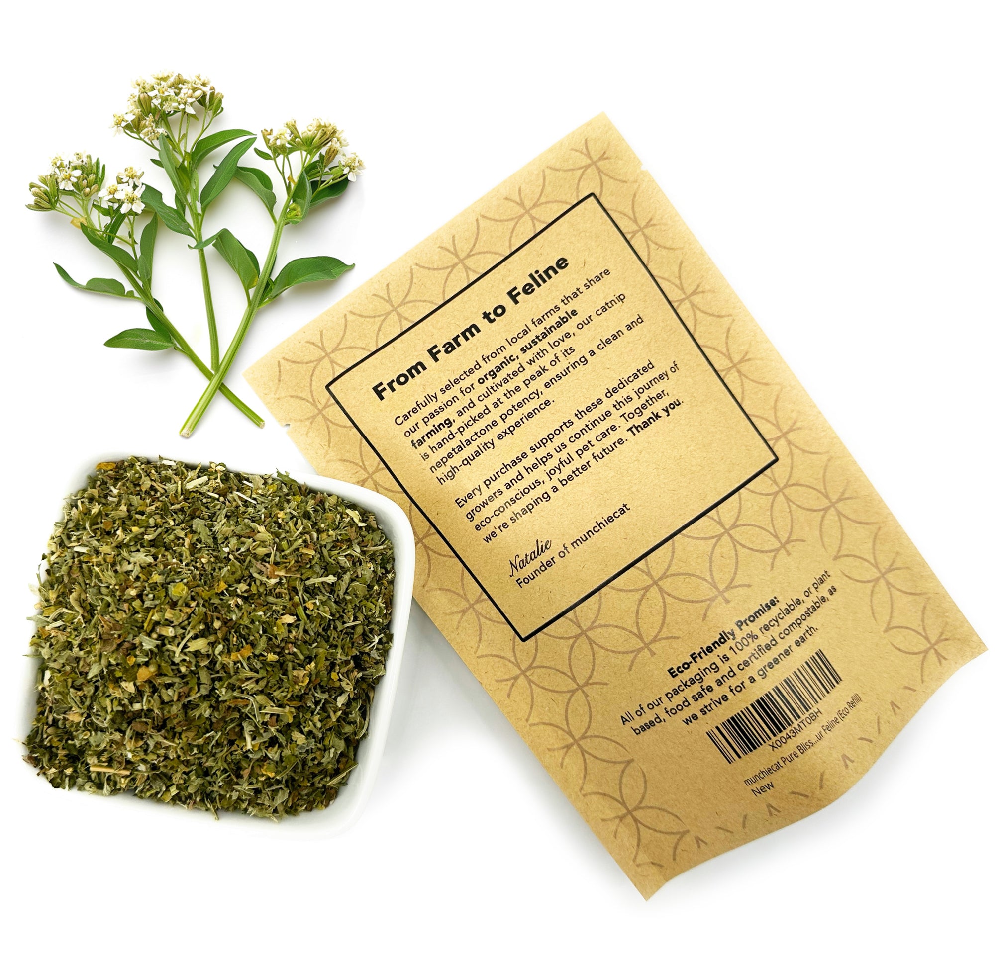 Serene Play Blend: Soothing USDA Certified Organic Catnip & Valerian Blend, 1 oz (approx 1 cup)