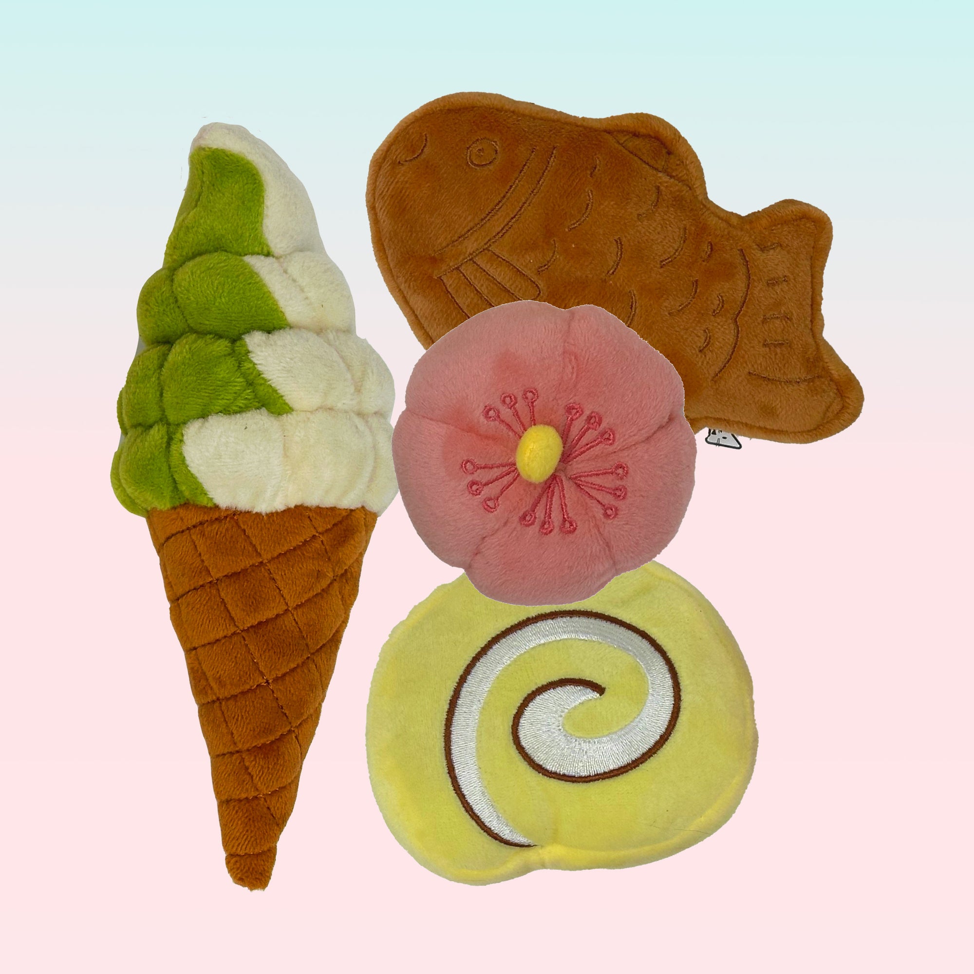 Wagashi Japanese Snacks, 4pc Set with Organic Catnip