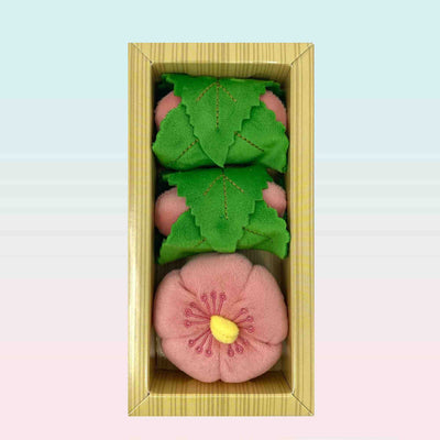 Blossom Bliss: Sakura & Mochi Toys in Bento Packaging (3-pc)
